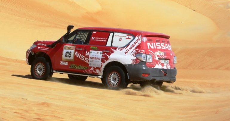 ستة سائقين برعاية نيسان في تحدي أبوظبي الصحراوي